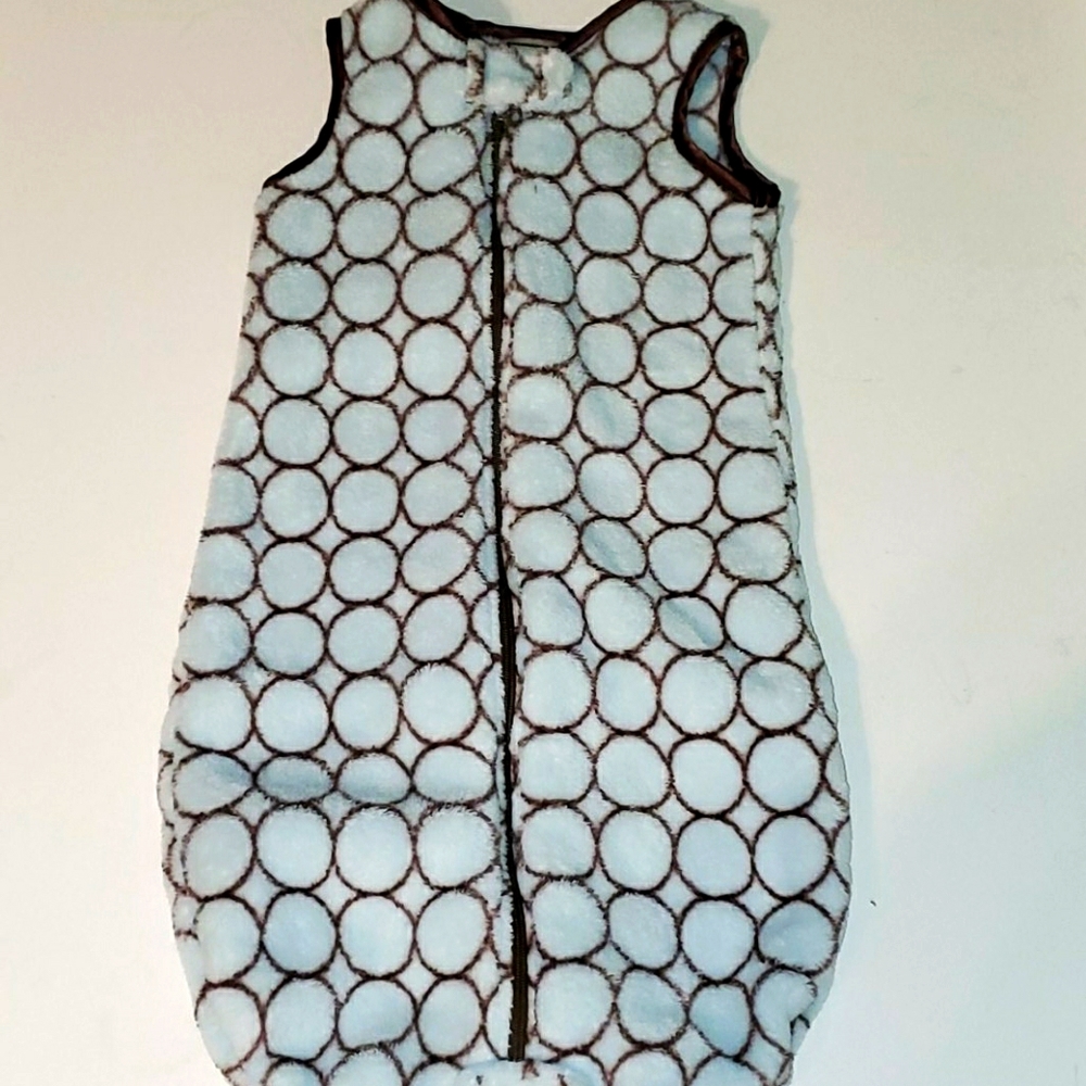Swaddle designs zzZipMe sac, baby 3-6mo fleece blue sleep sack